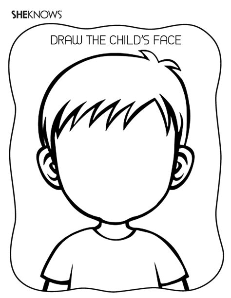 create  face page  printable coloring pages