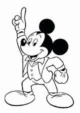 Mickey Coloring Pages Print Getcolorings Mouse sketch template