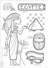 Monde Egypte Colorier Aubry Severine Colore Coutumes sketch template