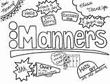 Manners Tidy Tpt sketch template