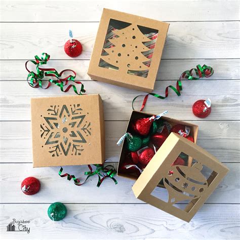 diy cardstock christmas boxes allfreepapercraftscom