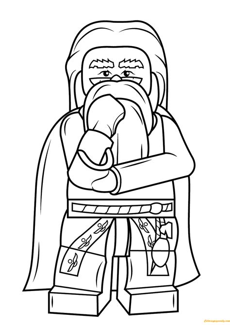 lego harry potter albus dumbledore coloring page  coloring pages