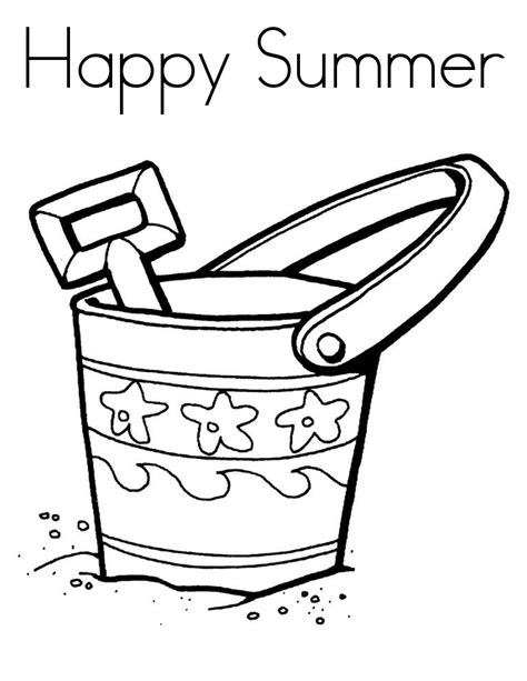 happy summer coloring pages printable  preschoolers season