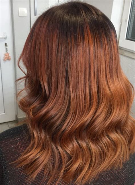 my copper balayage 😎 hair color hair long hair styles