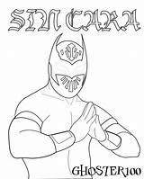 Coloring Pages Sin Wwe Cara Wrestling Printable Color Reigns Roman Hardy Print Vector Jeff Wrestlers Cena John Lucha Smackdown Drawing sketch template