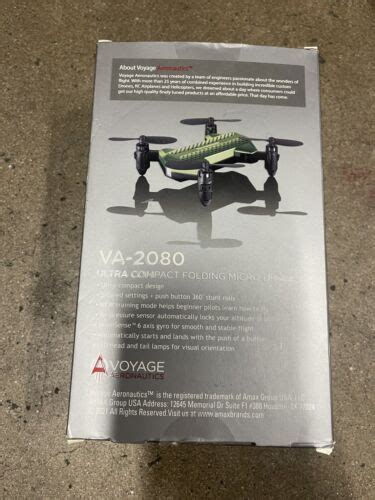voyage aeronautics ultra compact folding micro drone va  green  ebay