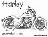 Harley Davidson Coloring Pages Printable Sportster Print Logo Colouring Motorcycles Color Sheets Books Honda Book Mermaid Gif Cars Kids Coloringtop sketch template