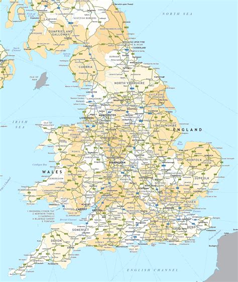 england road map ontheworldmapcom