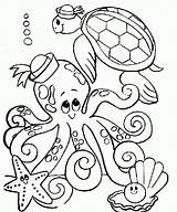 Coloring Octopus Pages Kids Printable Print Sheets Animal Color Sheet Colouring Turtle Sea Clipart Bestcoloringpagesforkids Ocean Room Mar Bay Animals sketch template