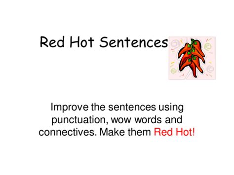 improving sentences powerpoint  poppychick teaching resources tes
