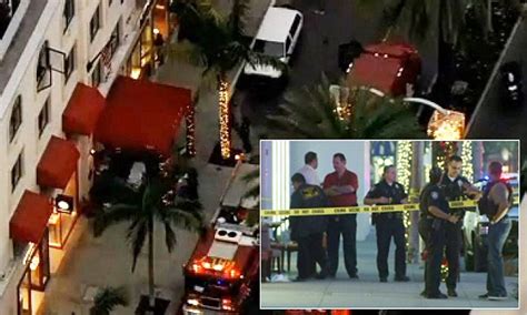lapd shoot beverly hills bank robbery suspect in luxe hotel on rodeo drive daily mail online