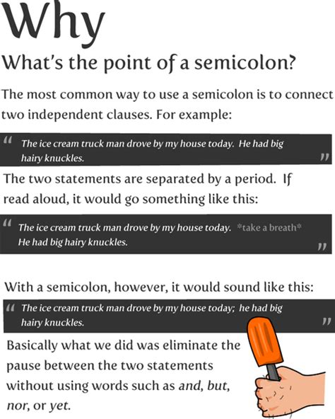 semicolon     sentence semicolon teaching punctuation grammar