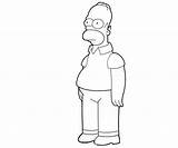 Simpson Homer sketch template