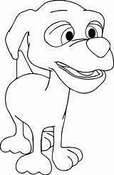 Coloring Dog Happy Wecoloringpage sketch template