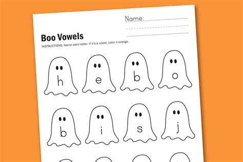 worksheet wednesday boo vowels paging supermom