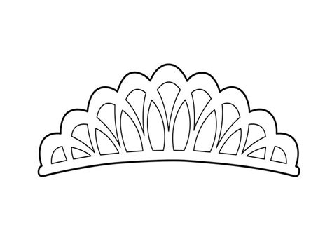 tiara coloring page  girls printable  coloring pages
