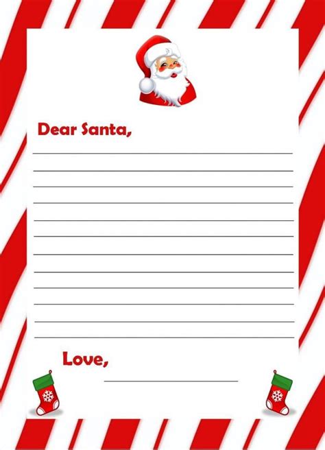 santa letter writing letter writing template dear santa letter