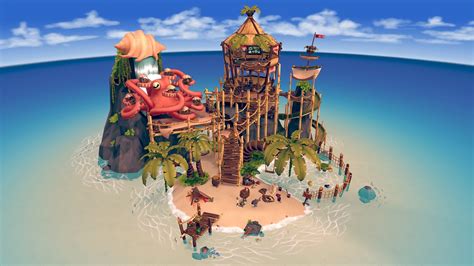 Little Pirate S Island 3d Model By Mawluna Aozora Malwina Czech