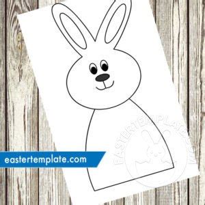 easter bunny rabbit shape easter template