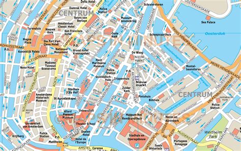 vector amsterdam city map  illustrator   digital formats