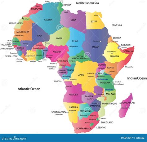 map  africa royalty  stock photography image