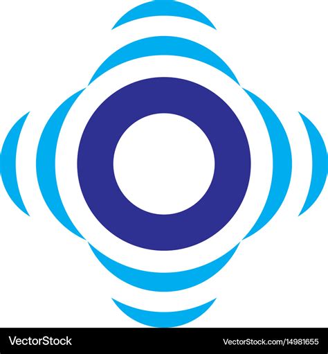 abstract circle sensor logo image royalty  vector image