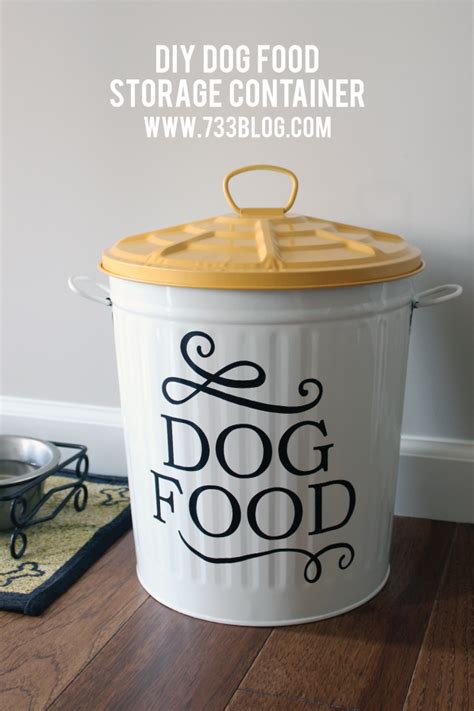 diy dog food storage container inspiration  simple