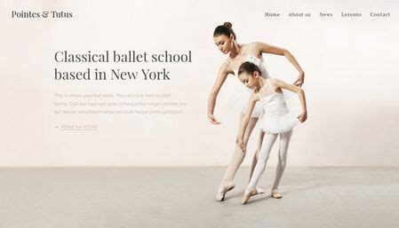 ballet school template balet