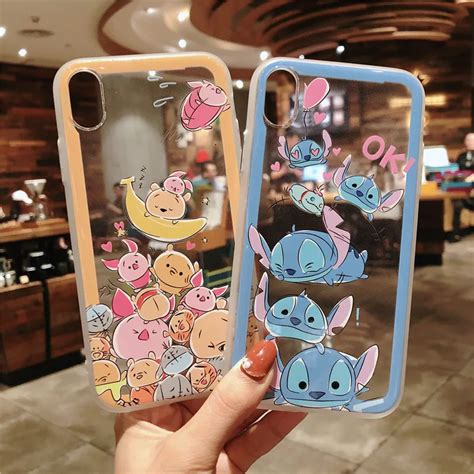 buy stitch  iphone xr cute clear crystal case shell  iphone xs max