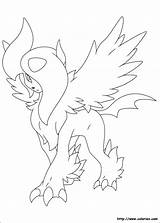 Pokemon Absol Desenhos Imprimer Coloriez Template Colorir Sketchite Pokémon Coloriages sketch template