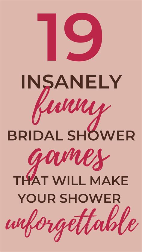 Funny Bridal Shower Games In 2023 Bridal Shower Games Funny Funny