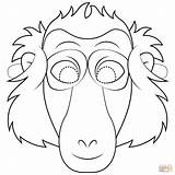 Baboon Supercoloring sketch template
