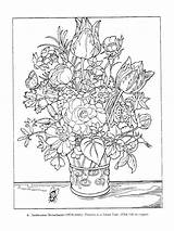 Coloring Pages Dover Paintings Flower Color Books Own Great Choose Board Drawing Famous sketch template