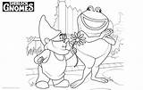 Coloring Pages Nanette Gnomes Frog Sherlock Gnomeo Printable Kids sketch template