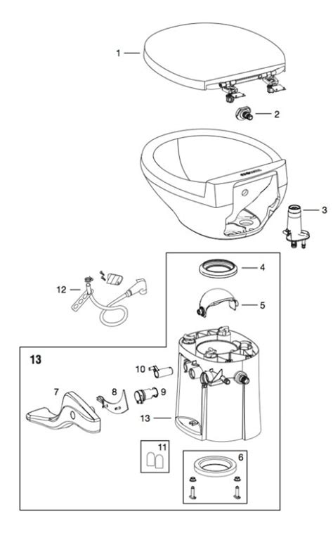 thetford aqua magic residence rv toilet repair parts diagram toilet seat cover toilet repair