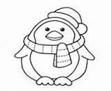 Coloring Pages Penguin Scarft Info sketch template