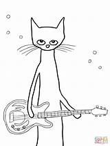 Pete Cat Coloring Pages Printable Color Cats Christmas Clipart Print Warrior Printables Sheet Click Getcolorings Dot Characters Popular Supercoloring Kids sketch template