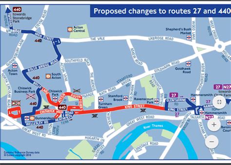 tfl plans  terminate   bus route chiswick