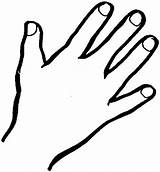 Hand Coloring Outline Finger Hands Printable Sky Handprint Sheet Template Pages Clipart Middle Clip Wash Kids Right Praying Clipartmag Germs sketch template