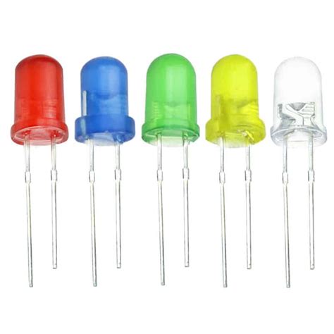 mm frosted leds red blue green yellow  white