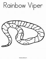 Coloring Snake Hibernate Rainbow Snakes Worksheet Pages Hibernation Animals Viper Animal Hibernating Sea Worksheets Printable King Print Template Color Noodle sketch template