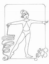 Gymnastics Coloring Pages Kids Printable Barbie Gymnastic Girls Color Drawing Clipart Print Leotard Getdrawings Easy Unique Gabby Douglas Getcolorings Library sketch template