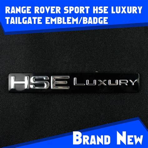 auto aluminum black hse luxury  range rover sport trunk emblem badge sticker decal
