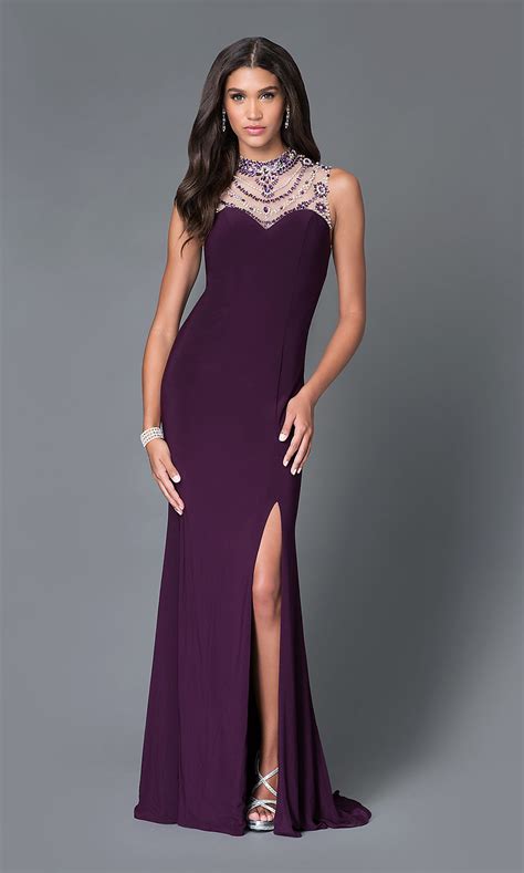 Celebrity Prom Dresses Sexy Evening Gowns Promgirl Long Purple