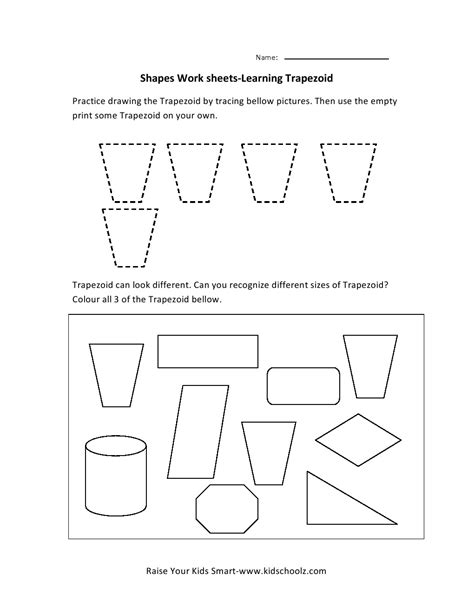 images  area   trapezoid worksheet trapezoid area