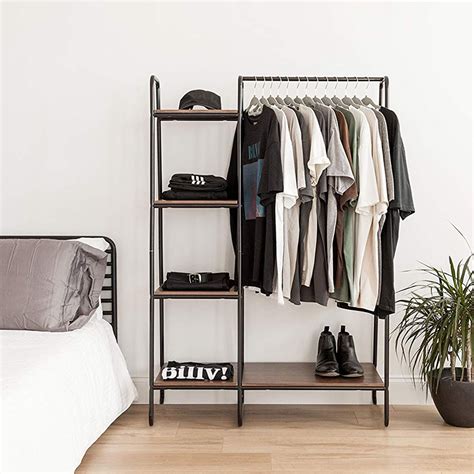 metal garment rack home storage rack hanging clothing bar  multi