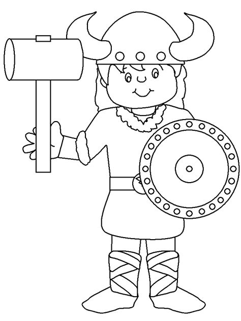 viking  coloring pages coloring home