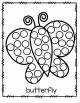 Dot Printables Coloring Pages Bingo Markers Marker Activity Butterfly Printable Kids Preschool Dauber Aboriginal Painting Dots Theme Worksheets Sheets Circle sketch template