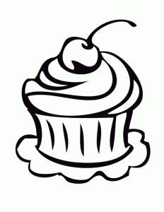 printable cupcake coloring pages everfreecoloringcom