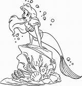 Ariel Coloring Pages Printable Getcolorings sketch template
